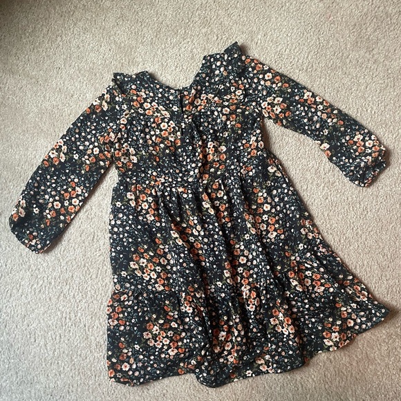 Hayden Girl gorgeous fall floral tiered dress-Girls size small-EUC - Picture 6 of 16